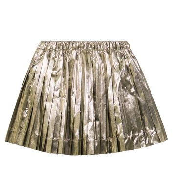 Bonpoint Beryl pleated lamé skirt