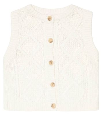 Bonpoint Bobolene cable-knit vest
