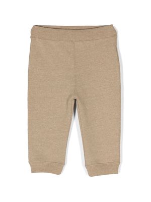 Bonpoint Bram logo-embroidered trousers - Neutrals