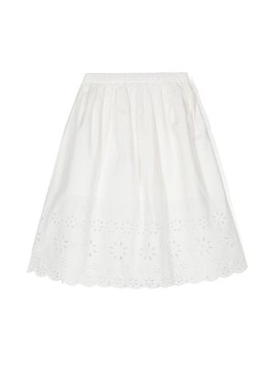 Bonpoint broderie-anglaise cotton skirt - White