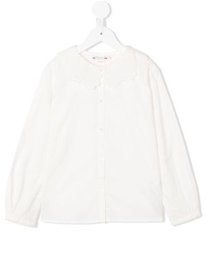 Bonpoint broderie anglaise detail blouse - White
