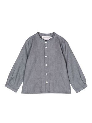 Bonpoint button-up cotton cardigan - Grey