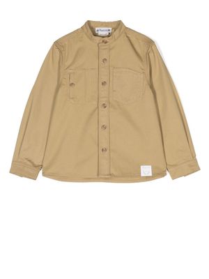 Bonpoint button-up long-sleeved shirt - Neutrals