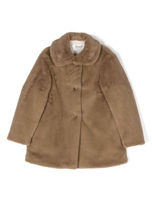 Bonpoint button-up midi coat - Brown