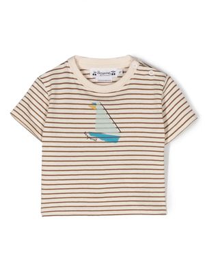 Bonpoint Cai striped T-Shirt - Neutrals