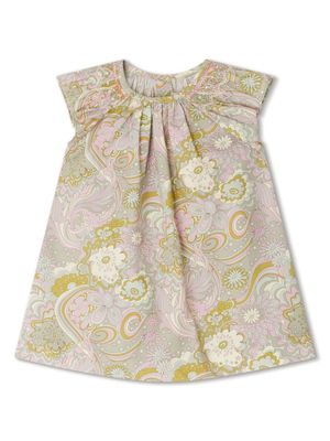 Bonpoint Carmella paisley-print ruffle dress - Neutrals