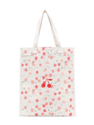 Bonpoint cherry-print tote bag - Neutrals