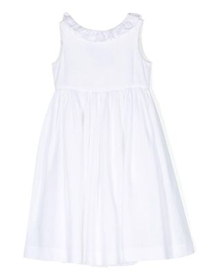 Bonpoint Cheryl frill-trim sleeveless dress - White