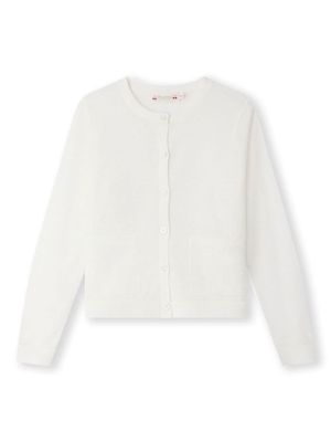 Bonpoint Clarisse cotton-blend cardigan - White