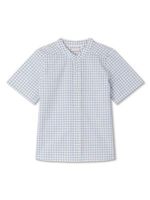 Bonpoint Connor check-print shirt - Blue