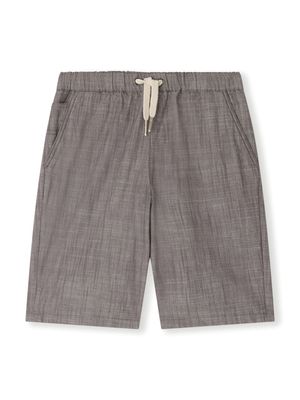 Bonpoint Conway cotton-chambray shorts - Grey