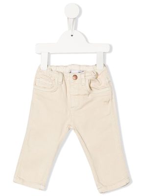 Bonpoint Cookie five-pocket cotton trousers - Neutrals