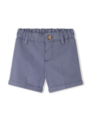 Bonpoint Corentin straight-leg cotton shorts - Blue