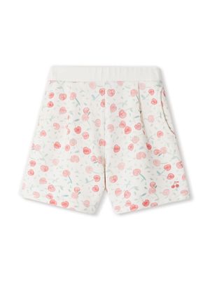 Bonpoint Cornelia Cherry-print shorts - White