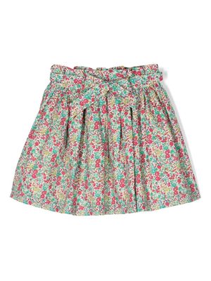 Bonpoint cotton ditsy floral skirt - Green