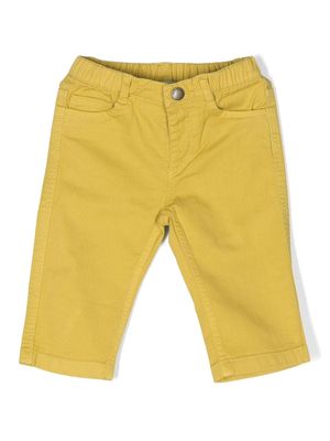 Bonpoint cotton-stretch chino trousers - Yellow