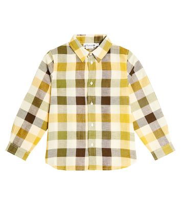 Bonpoint Daho checked linen and cotton shirt