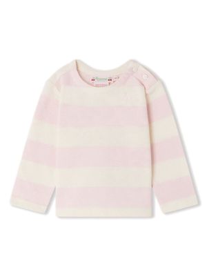 Bonpoint Dakota striped cotton jumper - Neutrals