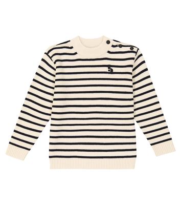 Bonpoint Dantes striped wool and cotton sweater