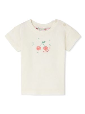 Bonpoint Dom cherry-print T-shirt - White