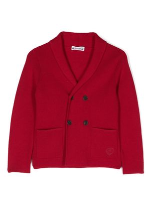 Bonpoint double-breasted wool cardigan - Red