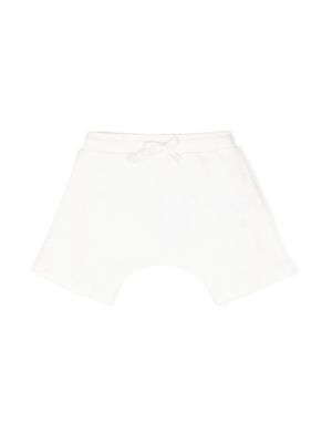 Bonpoint drawstring cotton shorts - White