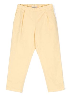Bonpoint elastic-waist chino trousers - Yellow