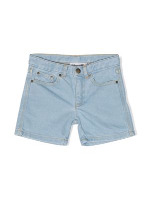 Bonpoint embroidered-logo detail shorts - Blue