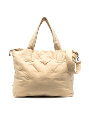 Bonpoint embroidered-logo shoulder bag - Neutrals