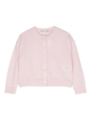 Bonpoint Fabara fine-knit cardigan - Pink
