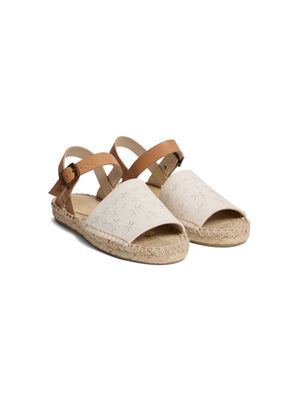 Bonpoint Fava leather sandals - White