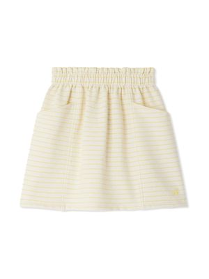 Bonpoint Felicitee striped miniskirt - Neutrals