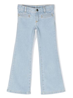 Bonpoint flared denim jeans - Blue