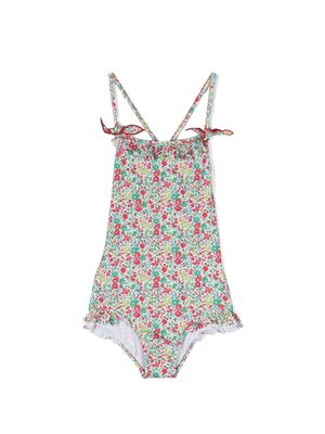 Bonpoint flora-print swimsuit - Green