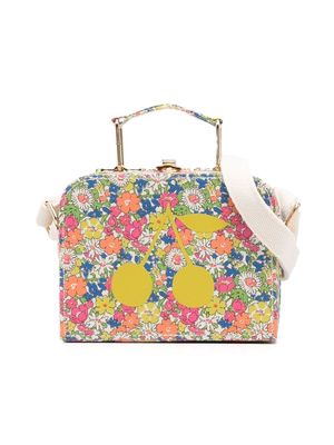 Bonpoint floral-print tote bag - Blue