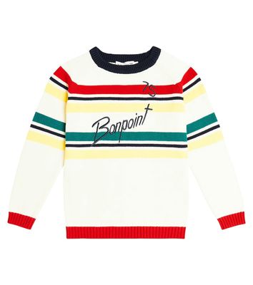 Bonpoint Florencio logo cotton sweater