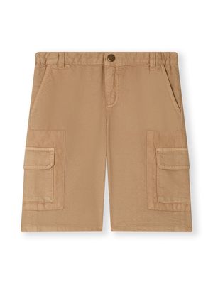 Bonpoint Florent flap-pocket shorts - Brown