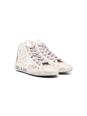 Bonpoint Francis low-top leather sneakers - Gold