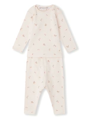 Bonpoint graphic-print cotton pajamas - Pink