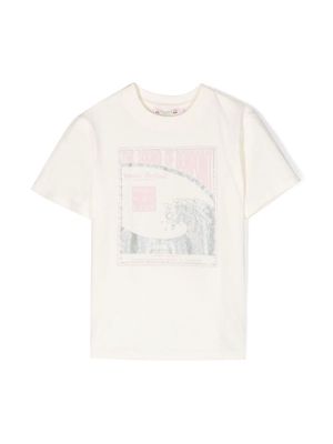 Bonpoint graphic-print cotton T-shirt - White