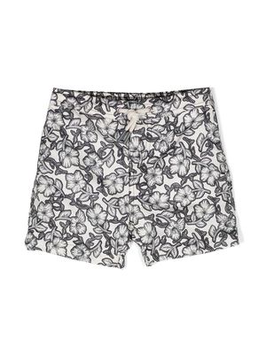 Bonpoint graphic-print swim shorts - White