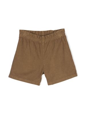 Bonpoint high-waisted corduroy shorts - Brown