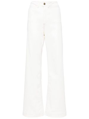 Bonpoint high-waisted flared jeans - White