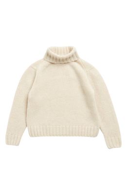 Bonpoint Kids' Cashmere Turtleneck Sweater in Naturel 006