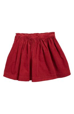 Bonpoint Kids' Gathered Corduroy Skirt in Framboise 028