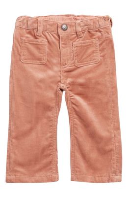 Bonpoint Kids' Stretch Cotton Corduroy Wide Leg Pants in Rose Fane 024