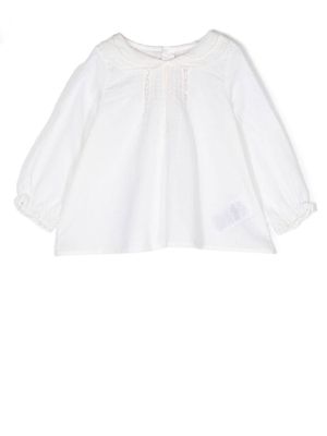 Bonpoint lace-trim detail blouse - Neutrals