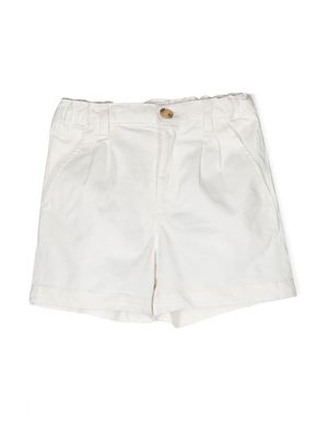 Bonpoint logo-patch chino shorts - White