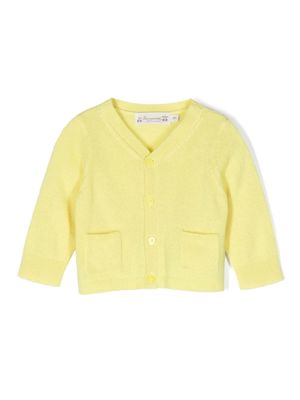 Bonpoint long-sleeve cashmere cardigan - Yellow