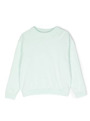 Bonpoint long-sleeved cotton sweatshirt - Green